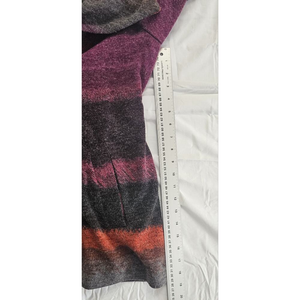 Tribal Double Breasted Striped Color Block Peacoat Size XL - Picture 14 of 15